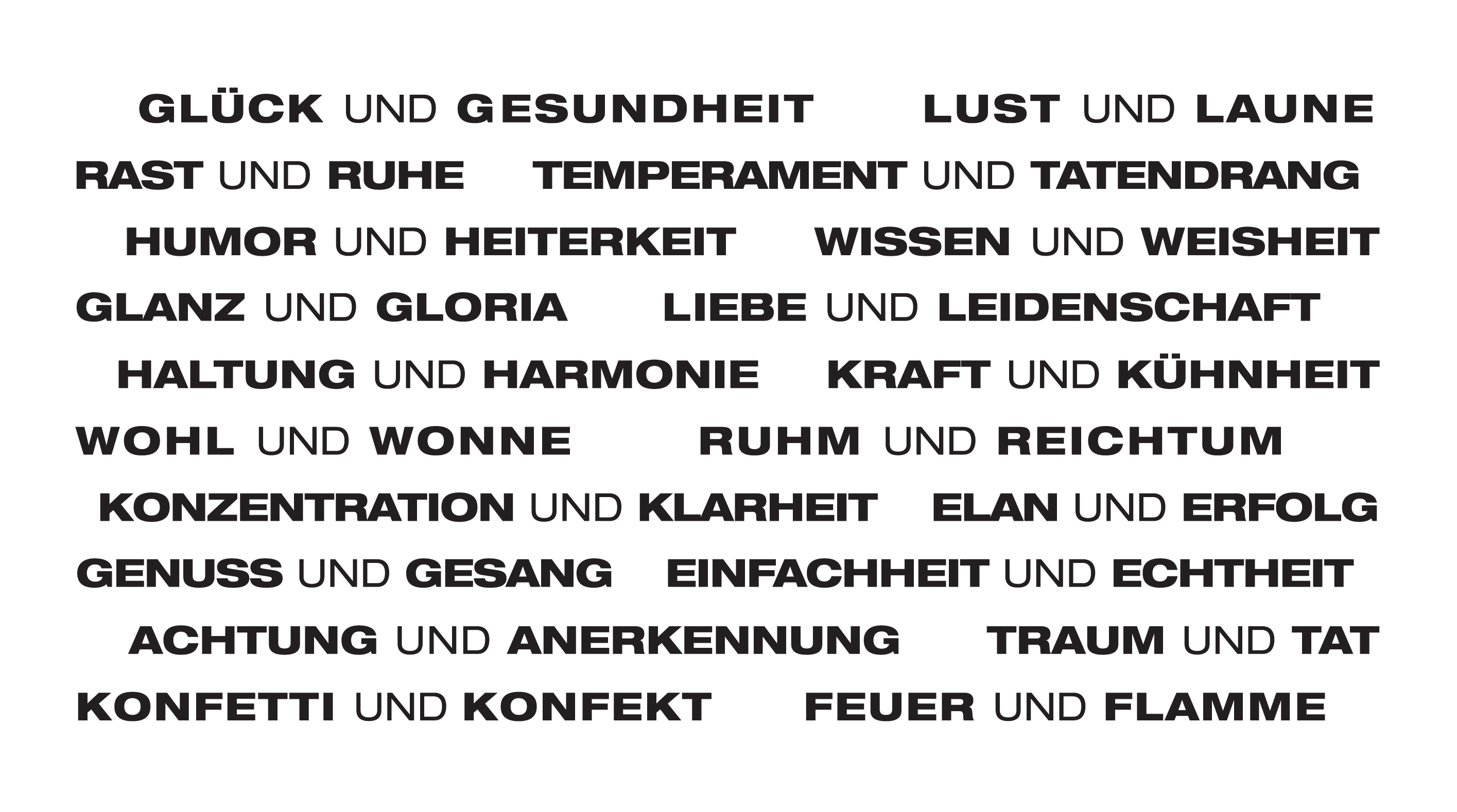 Wortlicht 20 Paar Wünsche